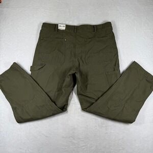 Alpine Design Mens AD Utility Pant Vintage Olive Double Knee Workwear‎ 38x32 NEW